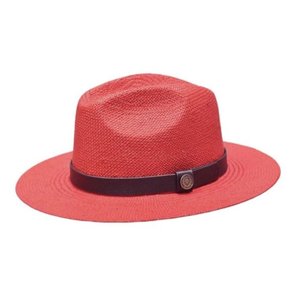 MEN'S BRUNO CAPELO CALI 3" WIDE BRIM PINCH FRONT STRAW FEDORA HAT. CA-424 - Picture 2 of 7